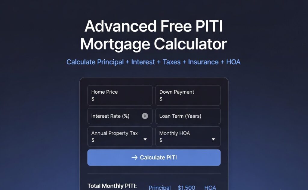 Advance Free PITI Calculator